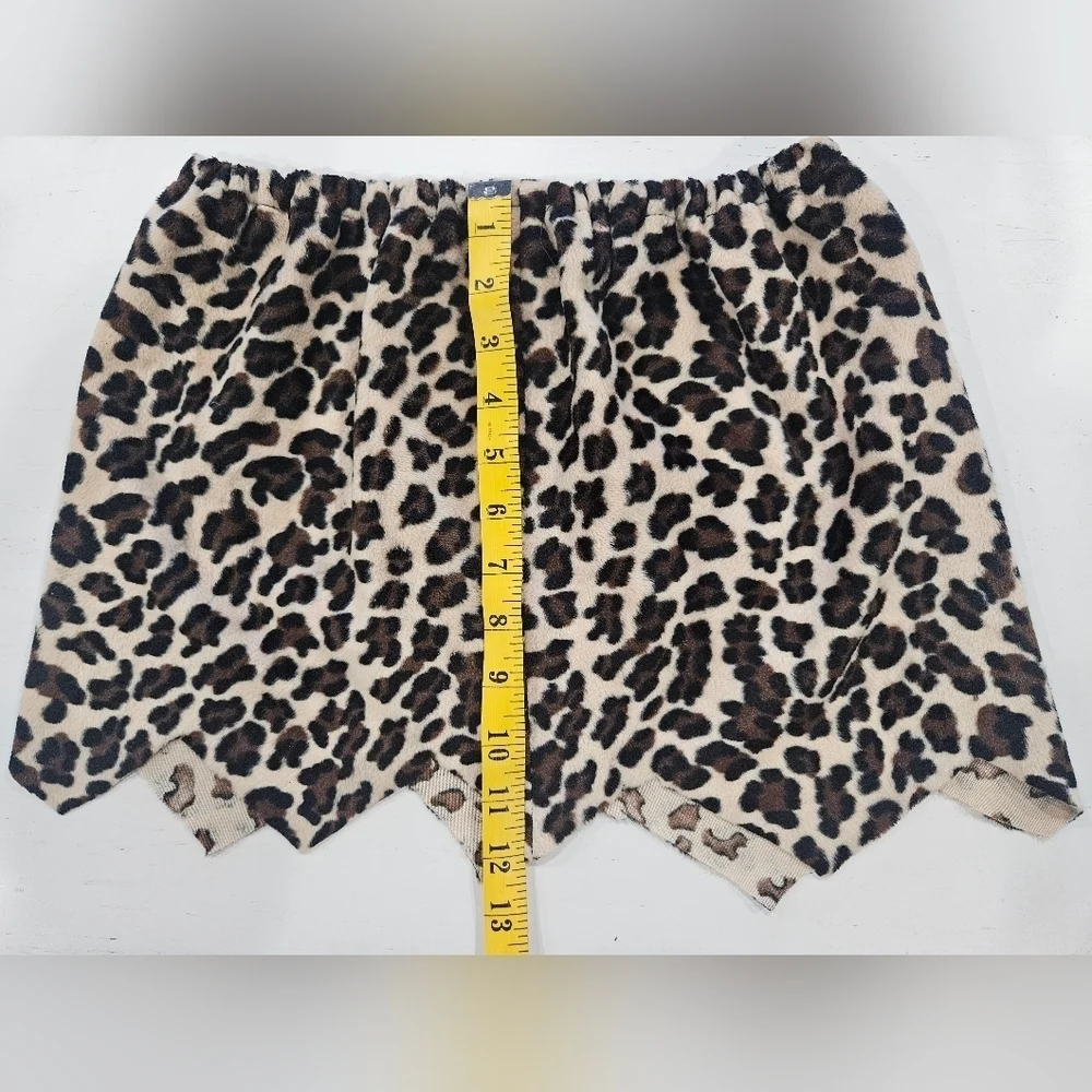 Girls Leopard Cheetah Skirt. Halloween Costume, Homemade Sewn 13